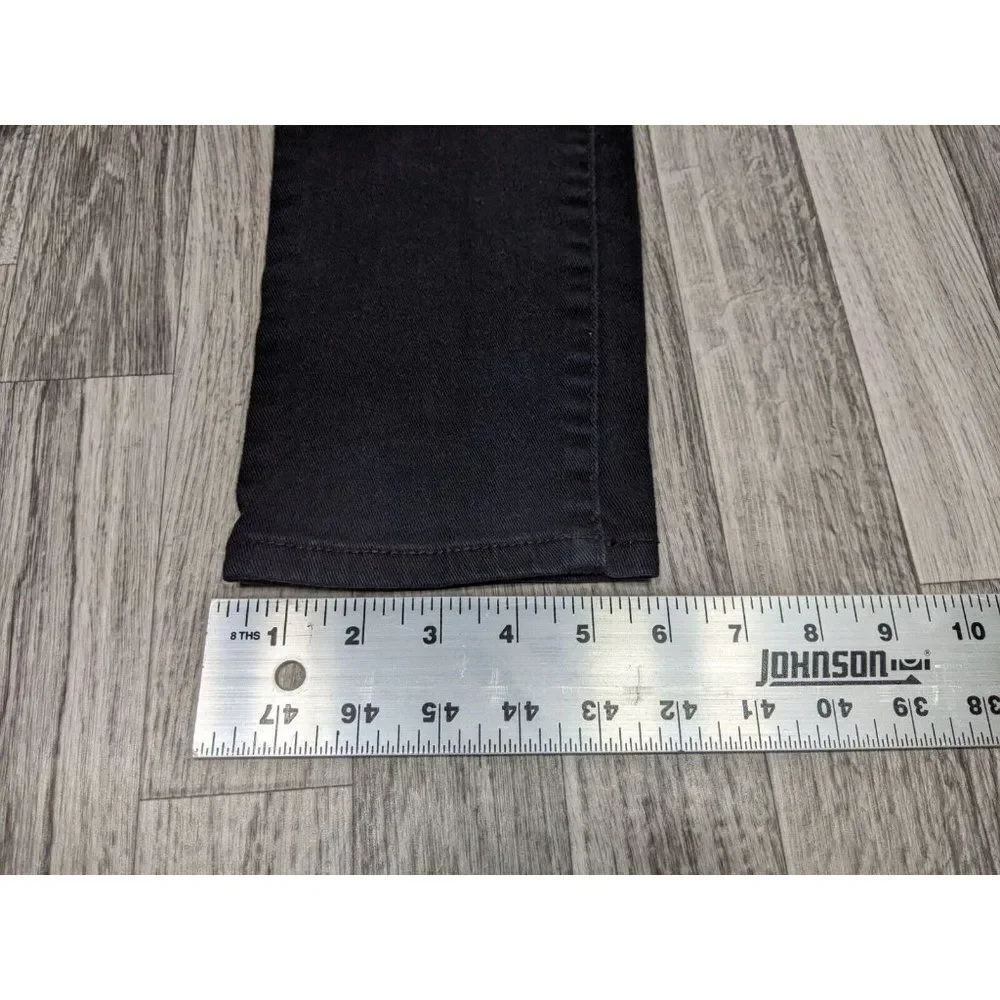 (3/$35) SO Juniors Size 3‎ Regular Skinny Embroidered Pockets Black Denim Jeans